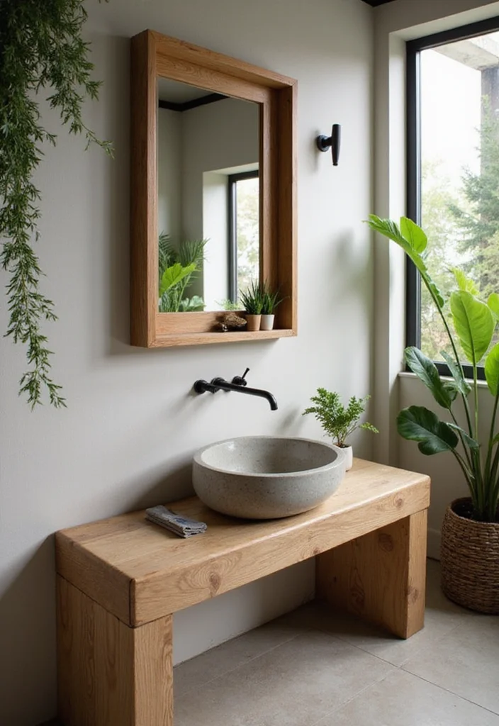 16 Bathroom Washbasin Ideas For Modern Living - 15. Eco-Friendly Material Sinks