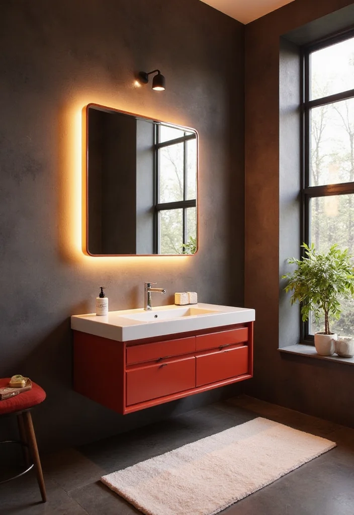 16 Contemporary Bathroom Vanity Ideas For Modern Homes - 6. High-Gloss Finishes