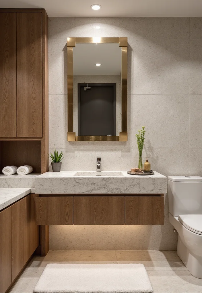 16 Luxury Bathroom Vanity Designs For High End Spaces - 12. Textured Finishes