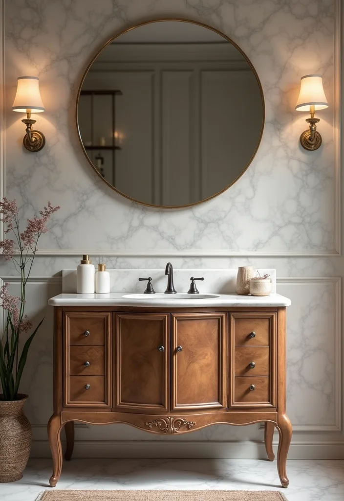 16 Luxury Bathroom Vanity Designs For High End Spaces - 3. Minimalist Marble Designs