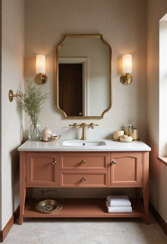 16 Luxury Bathroom Vanity Designs For High End Spaces - 6. Bold Color Choices
