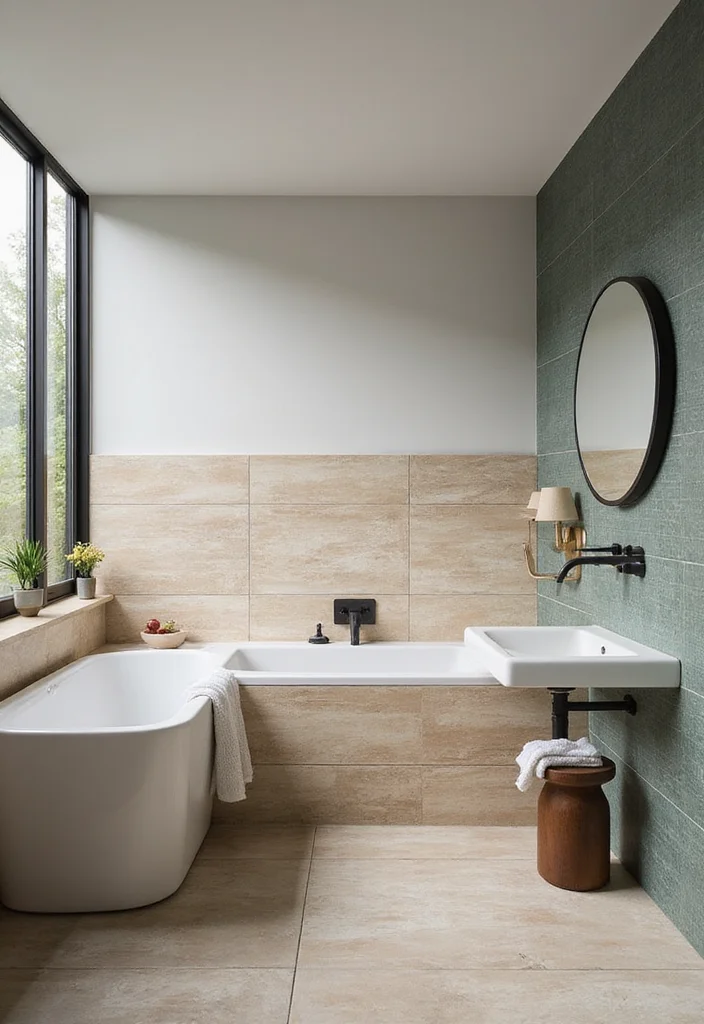 18 Bathroom Backsplash Ideas That Transform The Space - 8. Eco-Friendly Vinyl Tiles