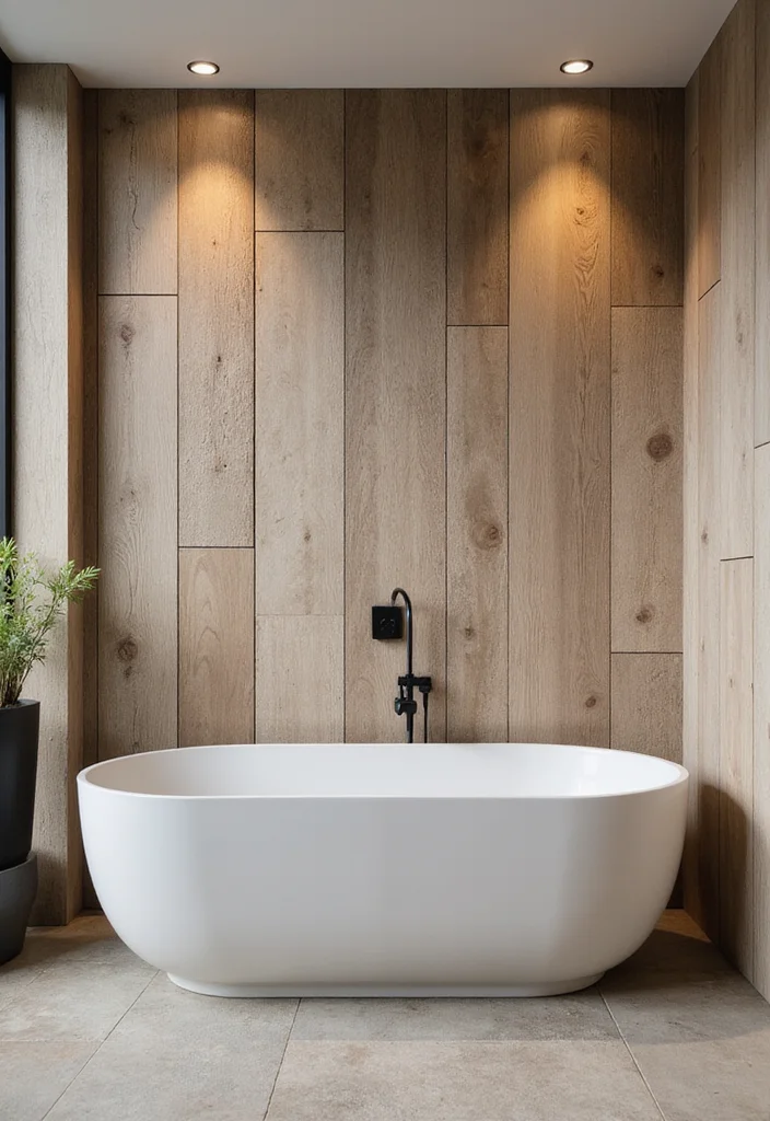 18 Neutral Bathroom Ideas That Feel Calm - 13. Textured Wall Treatments