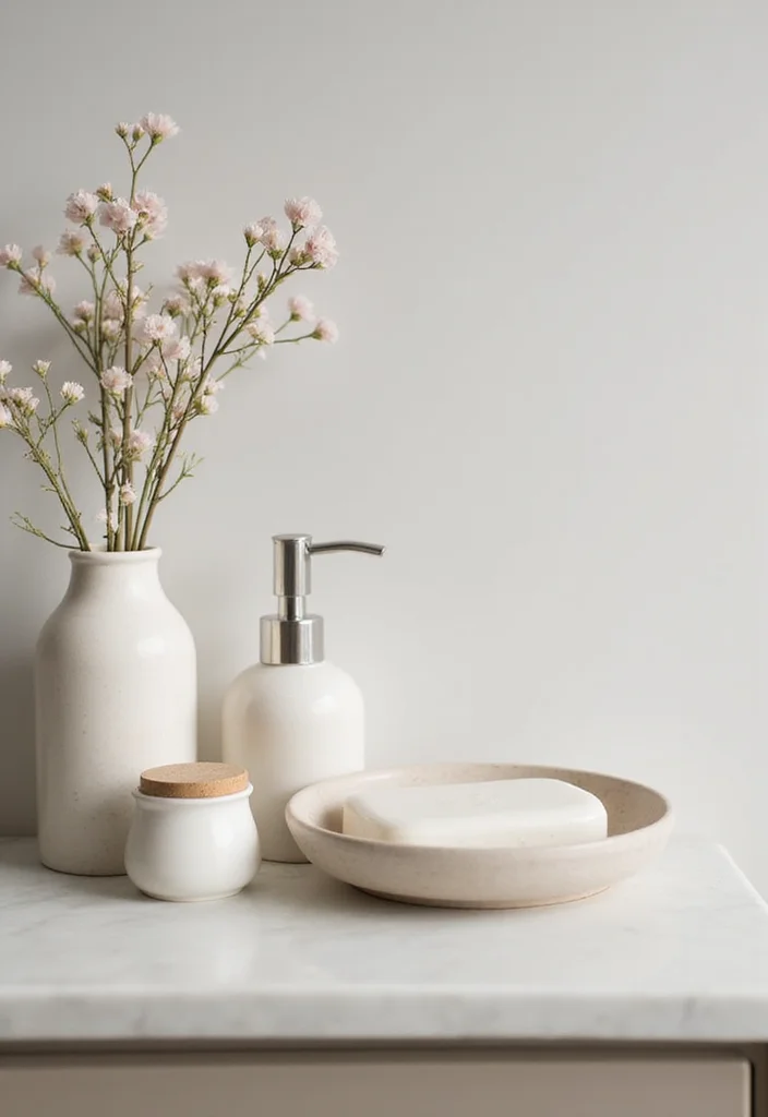 18 Neutral Bathroom Ideas That Feel Calm - 14. Simple Decorative Accents