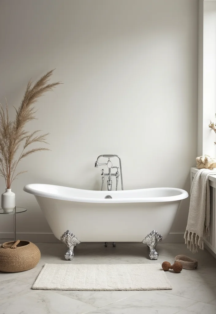 18 Neutral Bathroom Ideas That Feel Calm - 5. Clawfoot Bathtubs