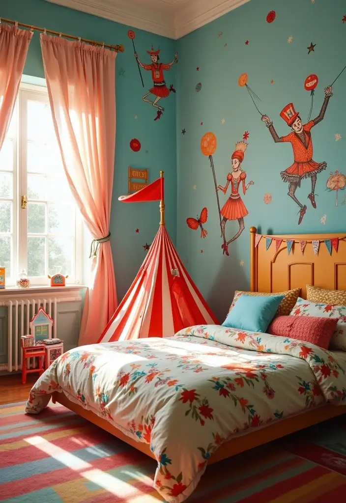 25 Club Roblox Bedroom Ideas That Feel Fun and Creative - 15. Roblox Circus Spectacle