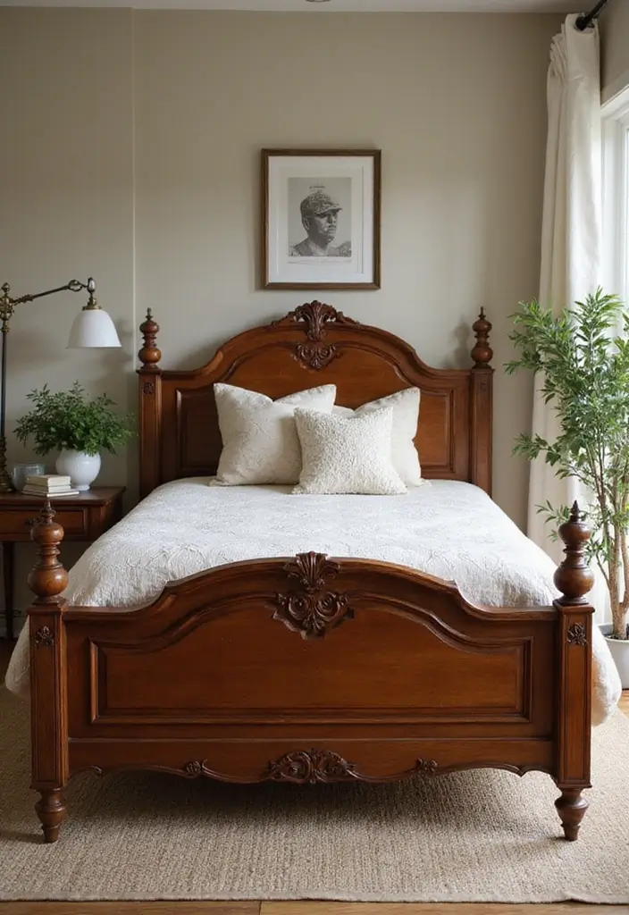 25 Cottage Core Bedroom Ideas That Bring Whimsical Charm Home - 21. Cottage-Style Bed Frames