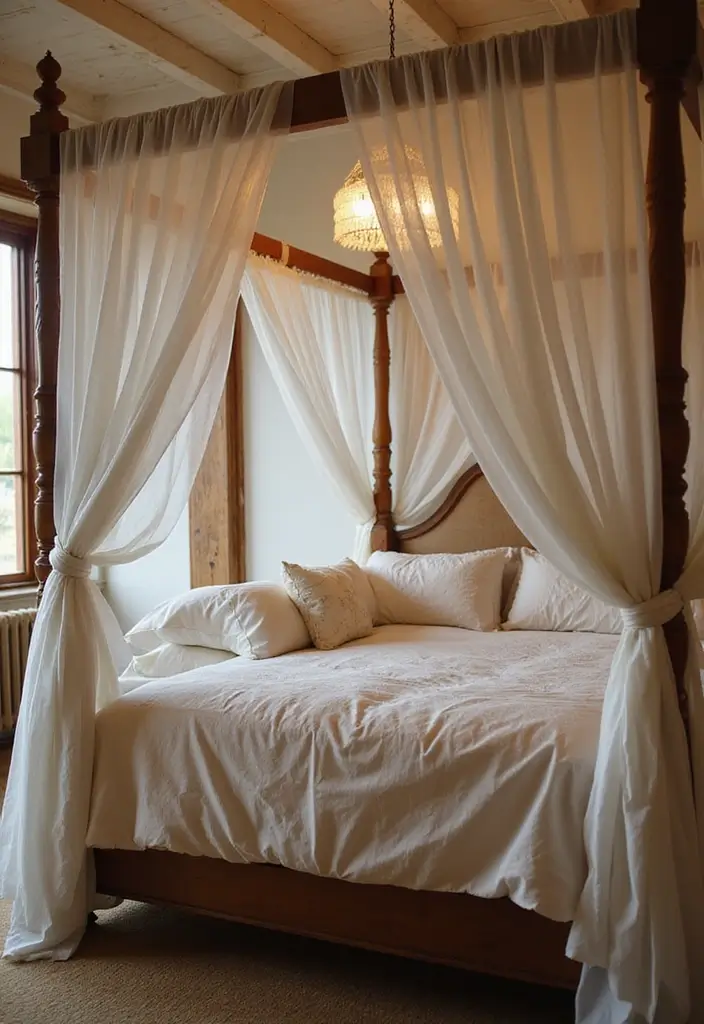 25 Grown Women Bedroom Ideas That Balance Comfort & Confidence - 9. Cozy Canopy Beds