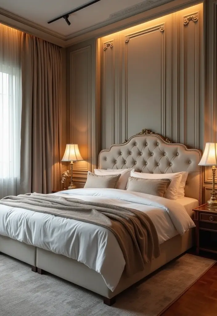 25 Low Bed Ideas for a Cozy Bedroom That Feel Zen & Grounded - 24. Luxurious Low Bed