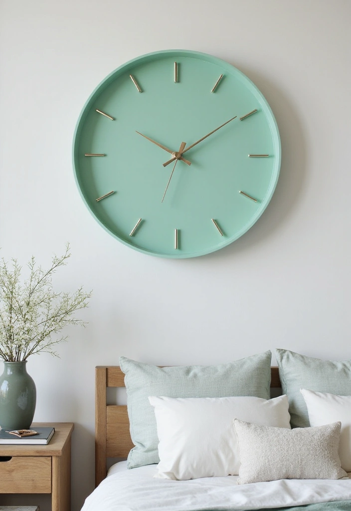 25 Mint Green Bedroom Ideas That Feel Cool & Refreshing - 18. Mint Green Clocks
