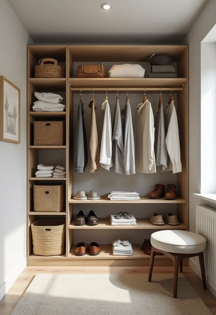 25 Small Primary Bedroom Ideas That Feel Calm & Luxurious - 22. Optimize Closet Space