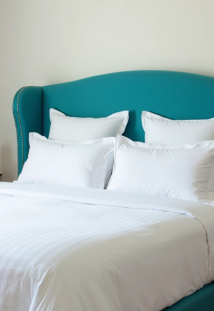 25 Turquoise Bedroom Ideas for Adults That Calm the Soul - 16. Elegant Headboards