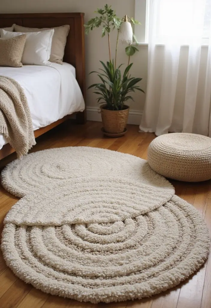 26 Country Style Bedroom Ideas That Feel Warm and Inviting - 17. Soft Area Rugs