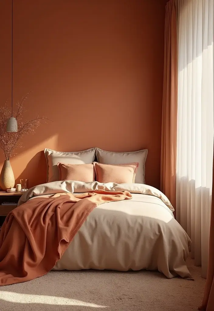 26 Country Style Bedroom Ideas That Feel Warm and Inviting - 6. Warm Color Palettes