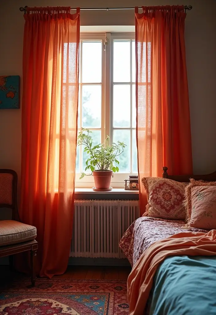 26 Girls Bedroom Ideas for Small Rooms That Are Sweet & Space-Savvy - 11. Boho-Chic Curtains