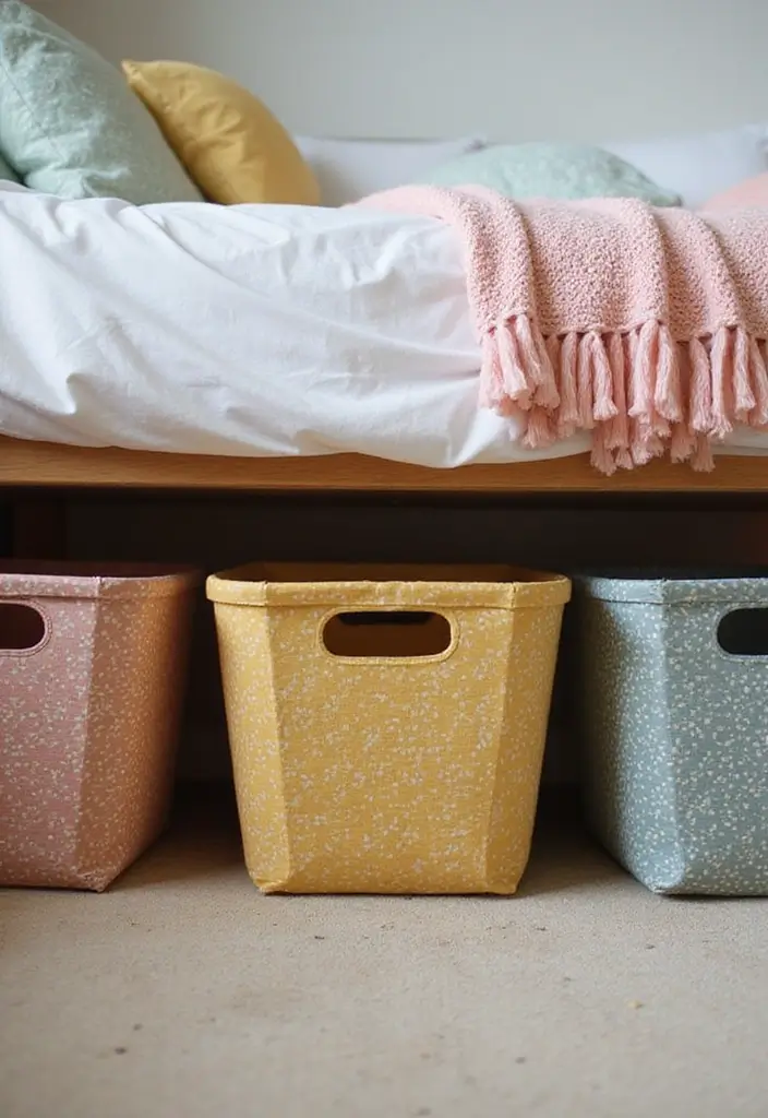 26 Girls Bedroom Ideas for Small Rooms That Are Sweet & Space-Savvy - 6. Underbed Storage Solutions