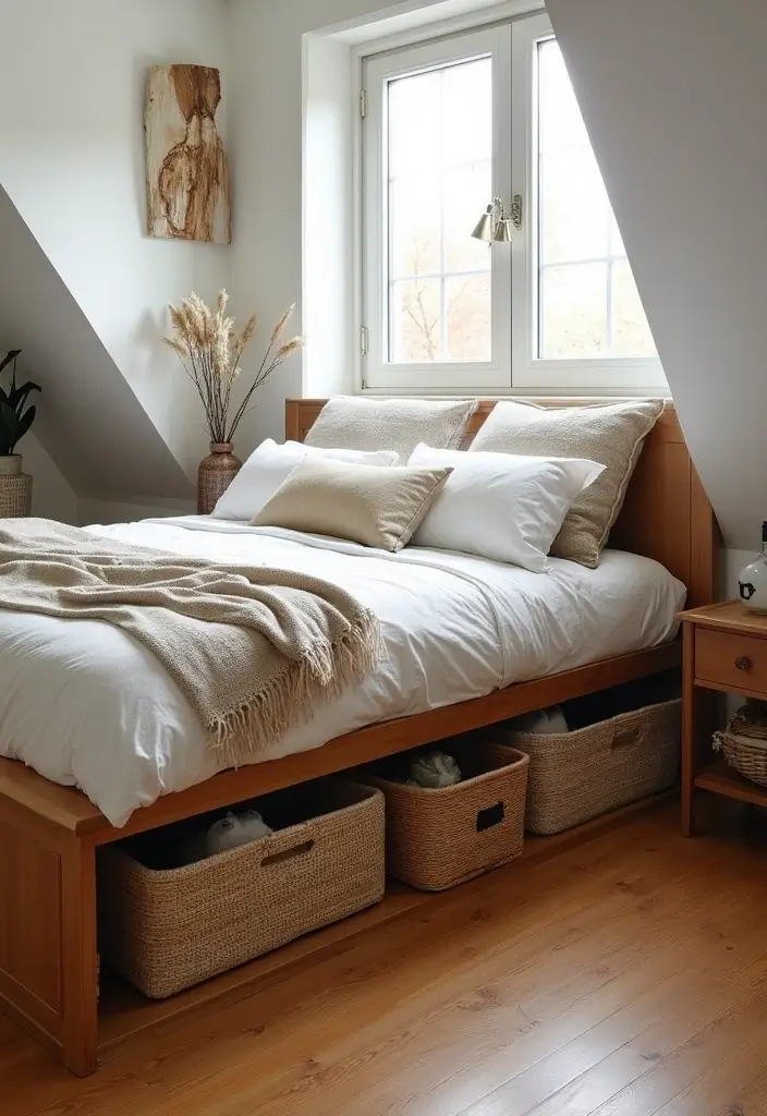 26 Ingenious Mezzanine Bedroom Small Loft Ideas - 7. Under-Bed Storage Solutions