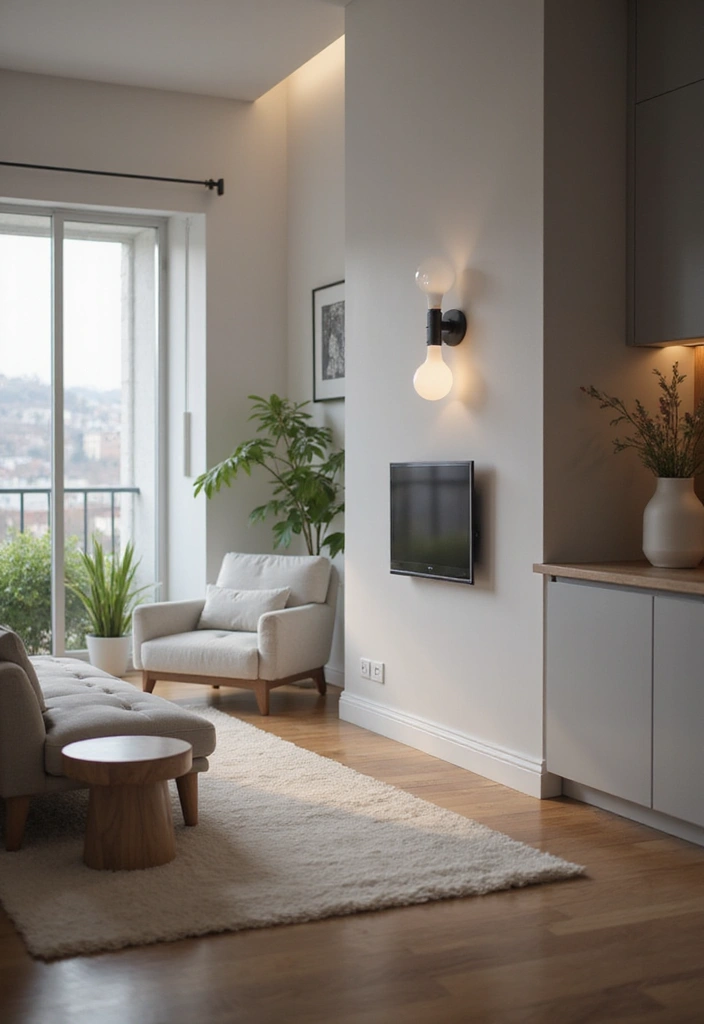 27 One Bedroom Apartment Ideas That Feel Spacious & Modern - 23. Smart Technology Integration