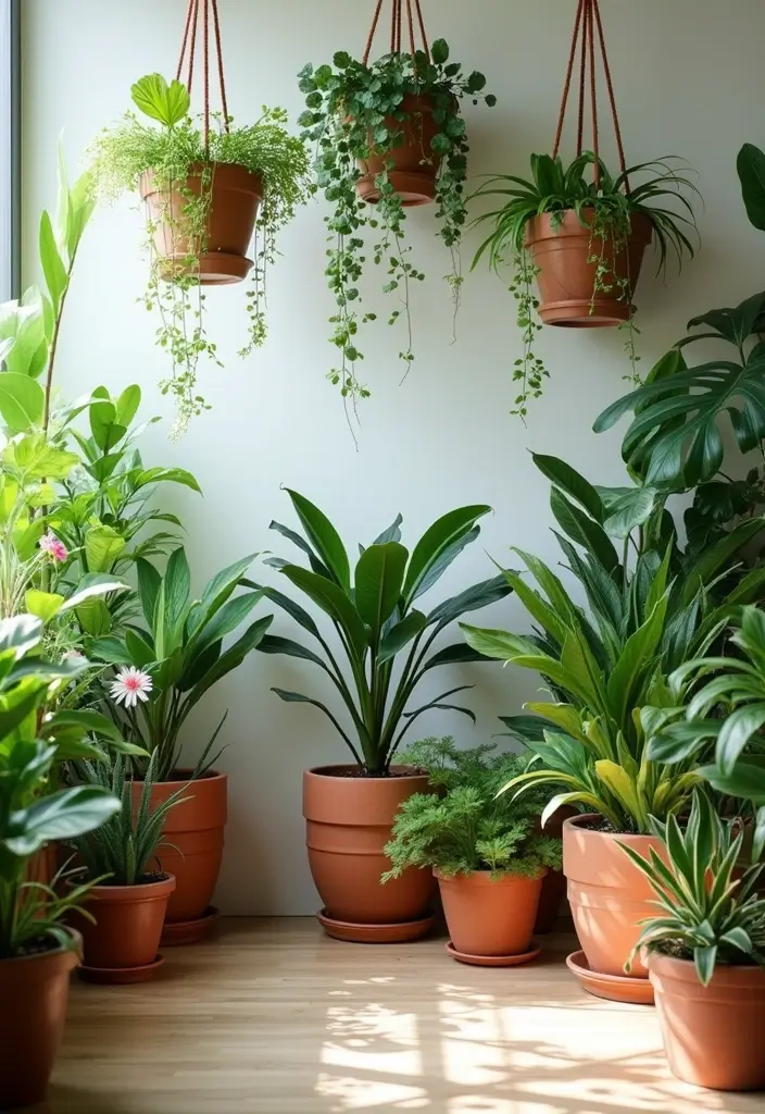 27 One Bedroom Apartment Ideas That Feel Spacious & Modern - 6. Indoor Plant Life