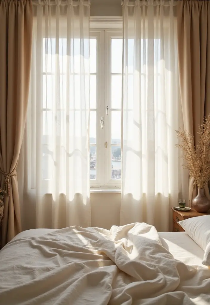 27 Western Boho Bedroom Ideas That Mix Wild Spirit and Style - 24. Soft Curtains