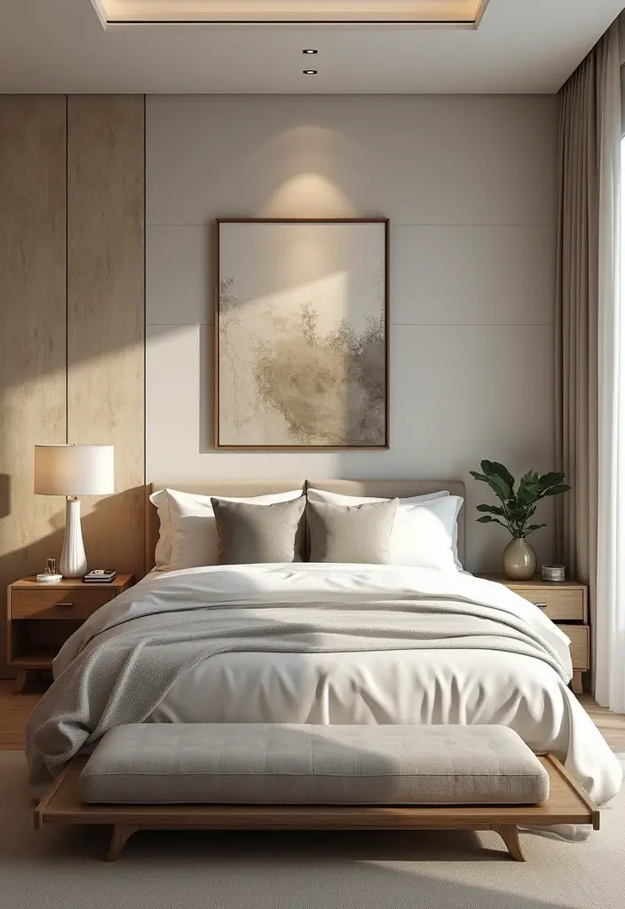 27 Western Boho Bedroom Ideas That Mix Wild Spirit and Style - 27. Textured Wallpaper