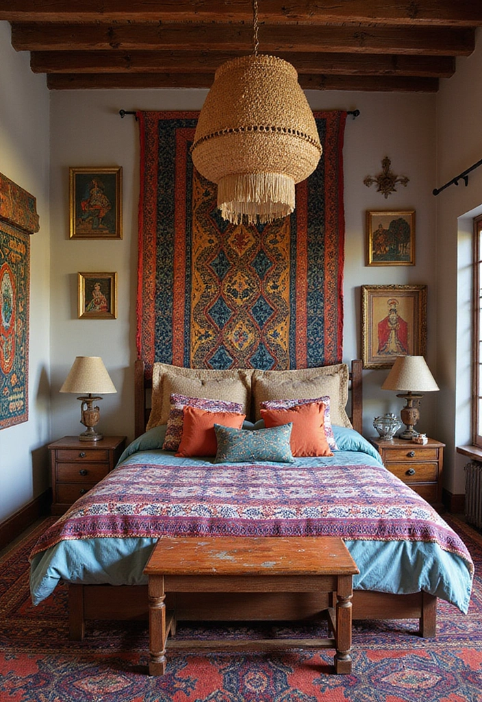 27 Western Boho Bedroom Ideas That Mix Wild Spirit and Style - 5. Tribal Patterns