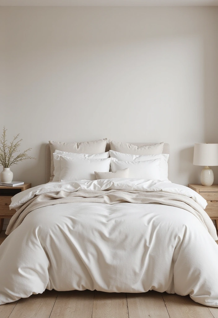 28 Minimalist Bedroom Decor Ideas That Feel Calm and Clutter-Free - 10. Minimalist Bedding