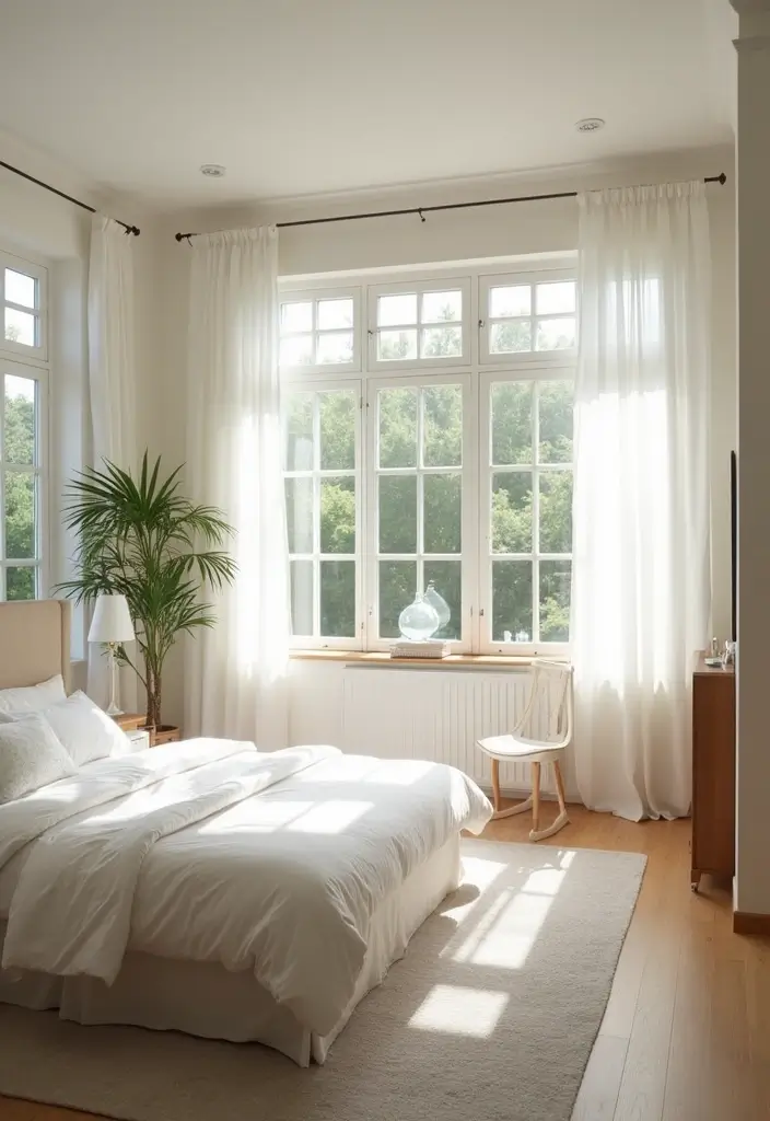 28 Modern Bedroom Interior Design Ideas That Feel Luxe & Serene - 20. Natural Light Emphasis