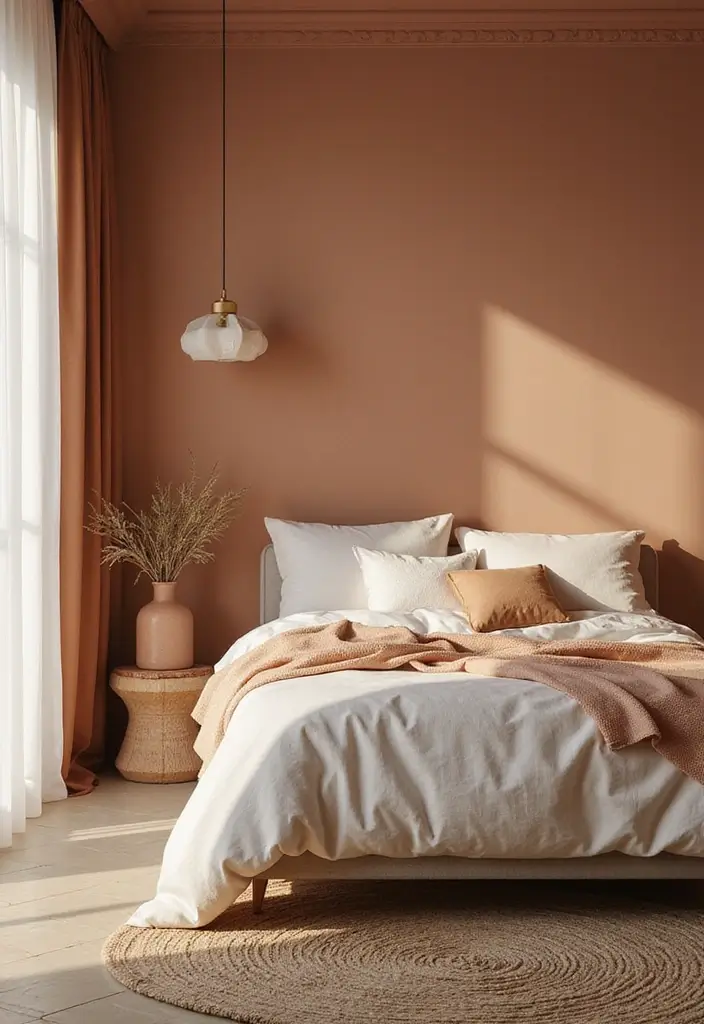 29 Apartment Bedroom Decor Ideas That Feel Cozy and Chic - 10. Warm Color Palettes