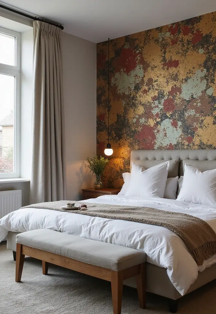 29 Apartment Bedroom Decor Ideas That Feel Cozy and Chic - 19. Accent Walls