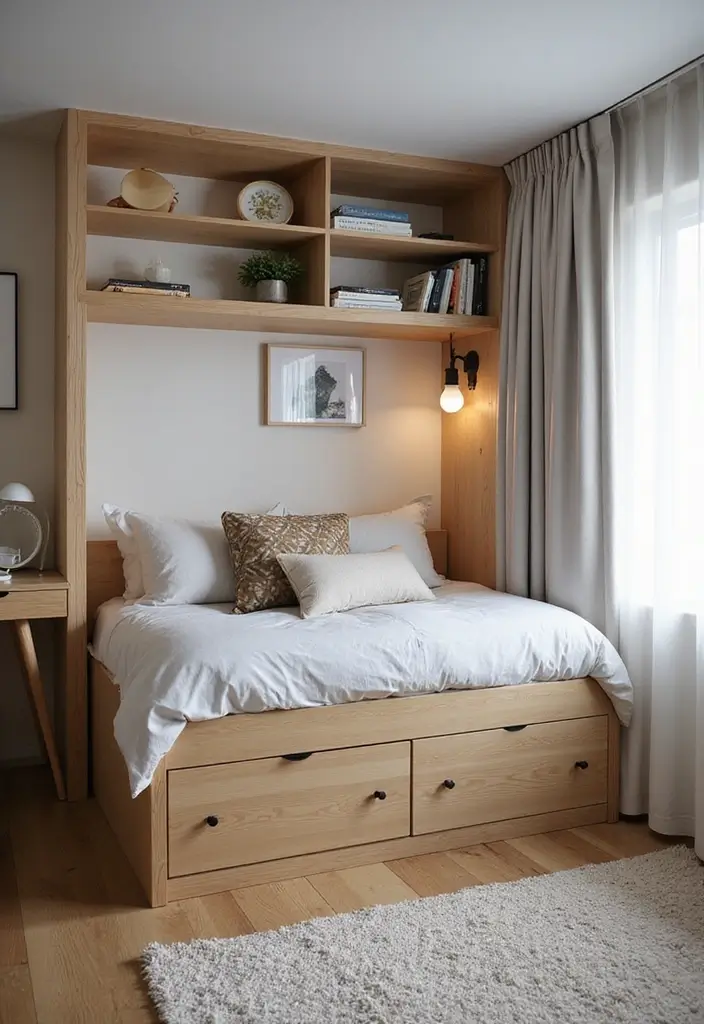 29 Apartment Bedroom Decor Ideas That Feel Cozy and Chic - 3. Multi-Functional Furniture