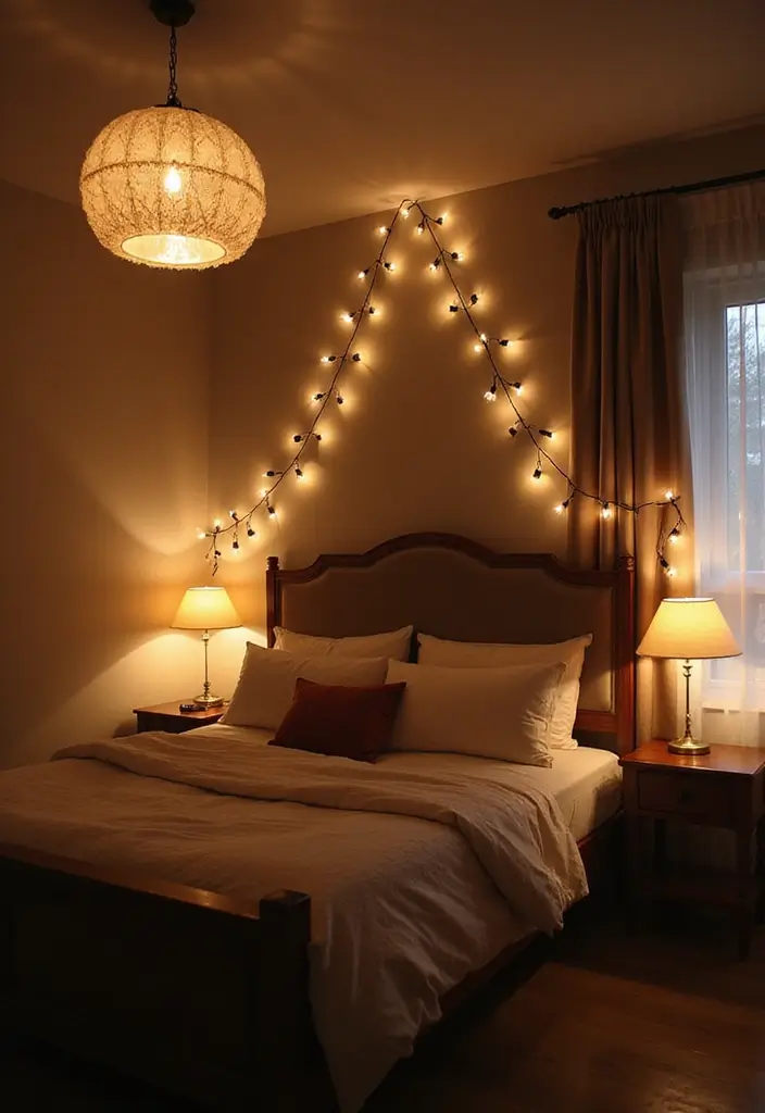 29 Apartment Bedroom Decor Ideas That Feel Cozy and Chic - 4. Brighten Up with Lighting