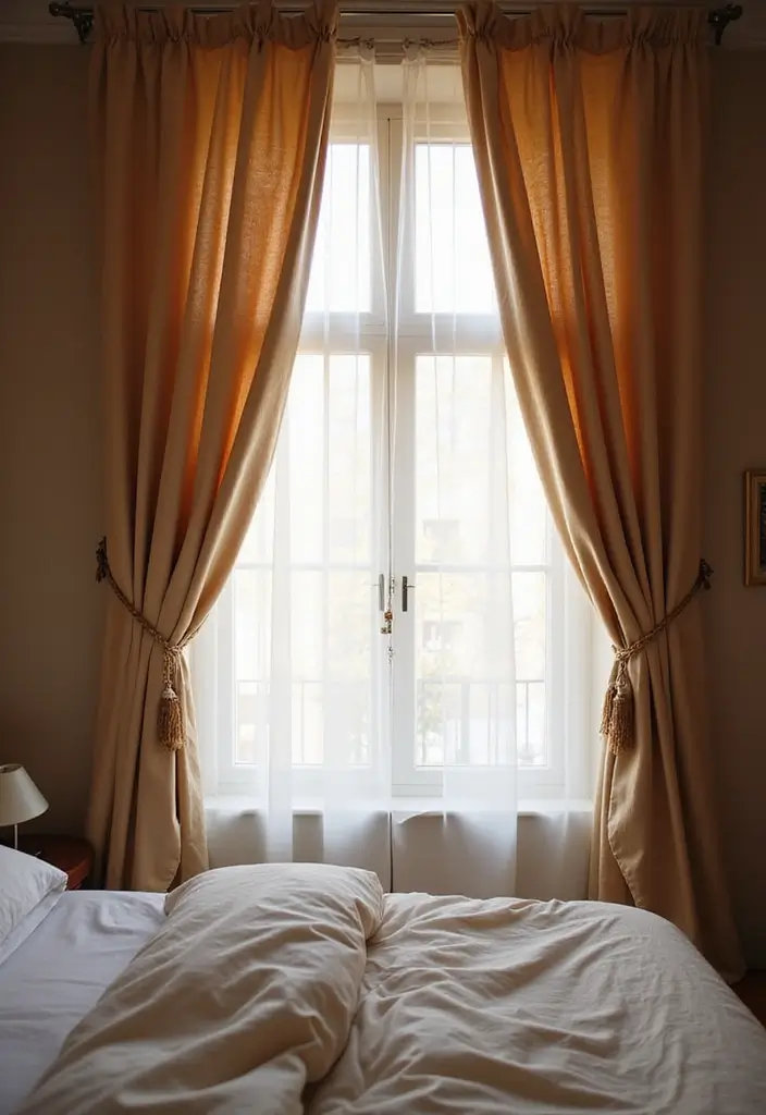29 Romantic Bedroom Ideas for Him's Birthday That Feel Personal & Cozy - 19. Elegant Curtains