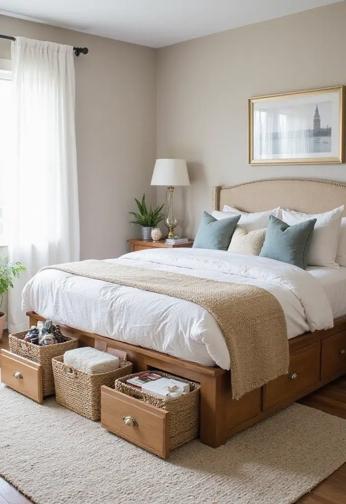 30 Bedroom Ideas for Black Women That Feel Bold, Beautiful & Empowering - 20. Smart Storage Solutions