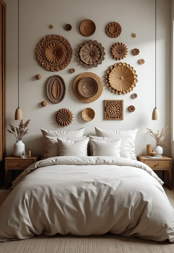 30 Bedroom Ideas for Black Women That Feel Bold, Beautiful & Empowering - 22. Textured Wall Art
