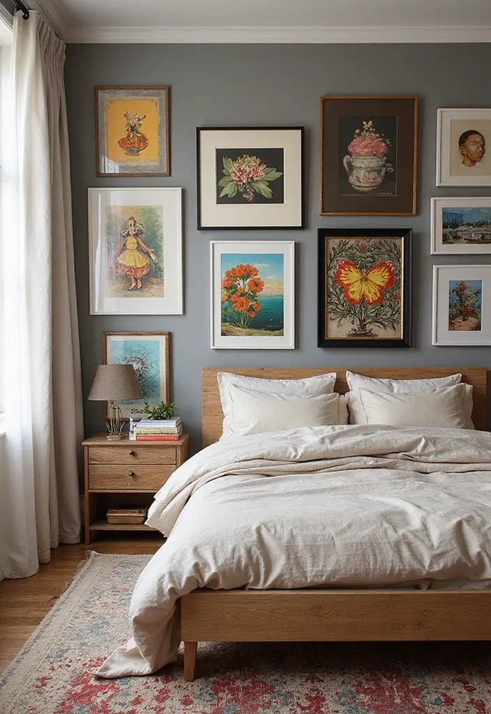 30 Bedroom Ideas for Black Women That Feel Bold, Beautiful & Empowering - 3. Artful Displays