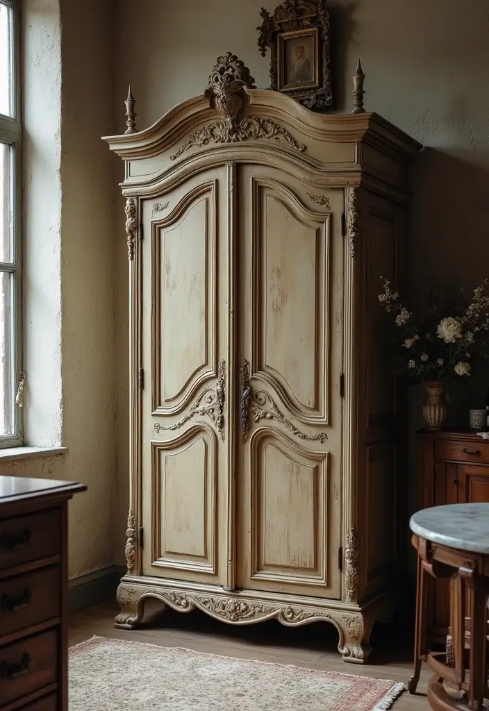 30 Bedroom Wardrobe Design Ideas That Maximize Space Beautifully - 8. Vintage Wardrobe Styles