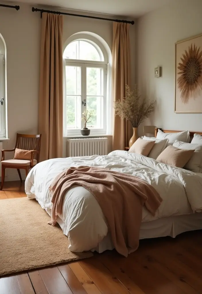 30 Cherry Wood Bedroom Decor Ideas That Feel Rich and Cozy - 17. Cherry Wood Area Rugs