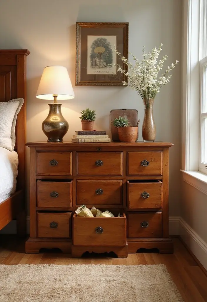 30 Cherry Wood Bedroom Decor Ideas That Feel Rich and Cozy - 25. Cherry Wood Storage Boxes