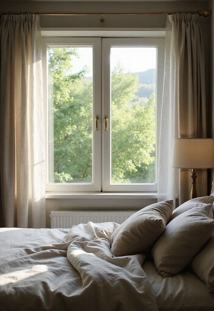 30 Forest Green Bedroom Ideas That Bring Nature Indoors - 27. Fresh Air Circulation