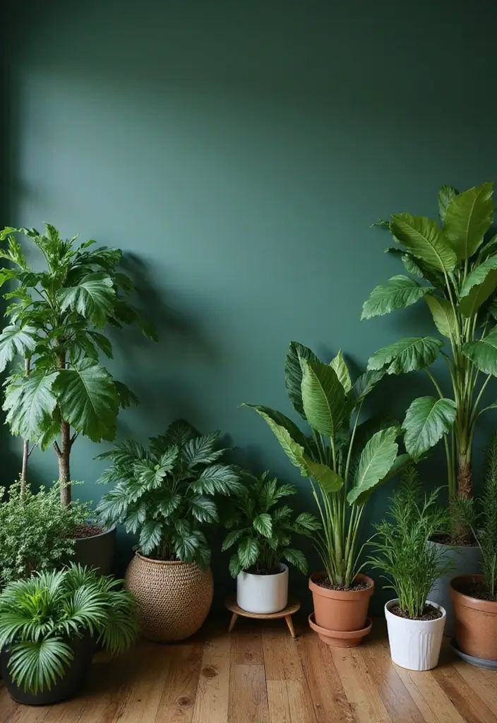 30 Forest Green Bedroom Ideas That Bring Nature Indoors - 5. Indoor Plants Galore