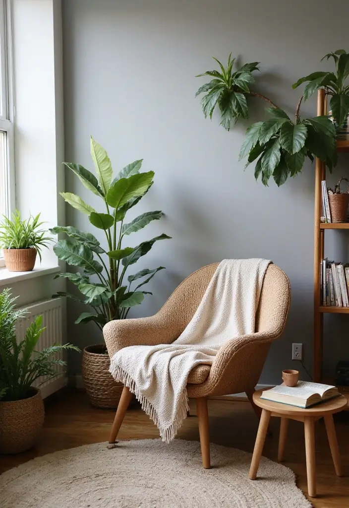 30 Jungle Bedroom Ideas for Adults That Bring Nature Indoors - 8. Cozy Reading Nook