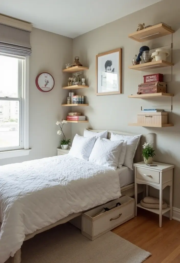 30 Men’s Small Bedroom Ideas That Feel Minimal & Masculine - 18. Unique Storage Solutions