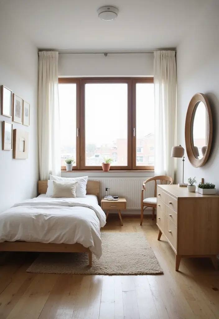 30 Men’s Small Bedroom Ideas That Feel Minimal & Masculine - 28. Clean Lines and Shapes
