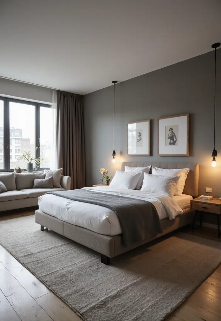 30 Men’s Small Bedroom Ideas That Feel Minimal & Masculine - 3. Monochromatic Color Schemes
