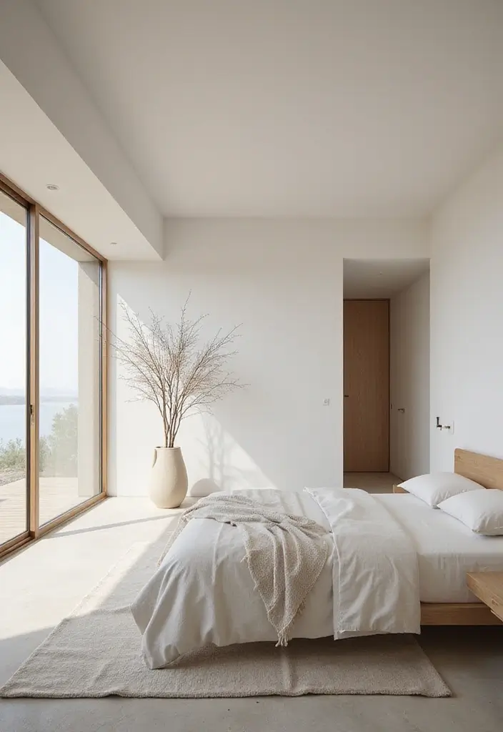 30 Minimalist Small Bedroom Ideas That Look Airy & Organized - 27. Embrace Open Space