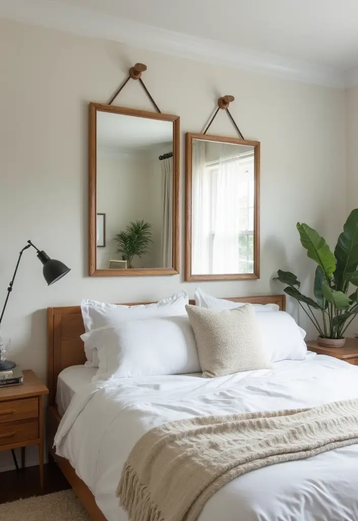 30 Shared Bedroom Ideas for Teens That Are Trendy & Functional - 19. Using Mirrors to Enhance Spaciousness