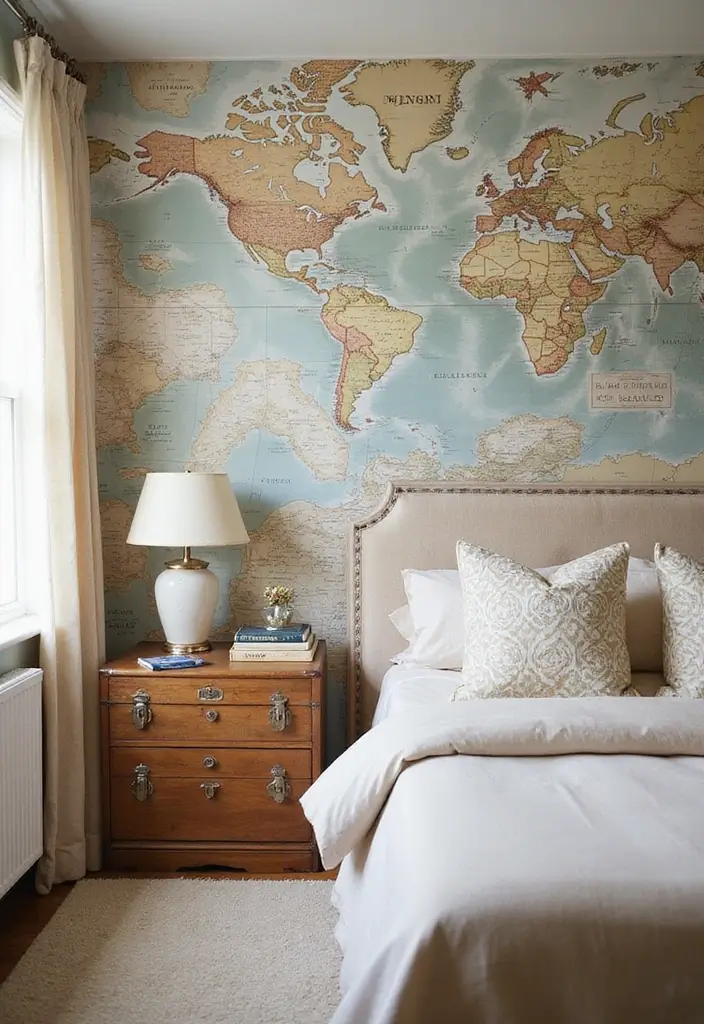 30 Toca Boca Big Family House Ideas Bedroom That Feel Fun & Cozy - 14. Vintage Travel