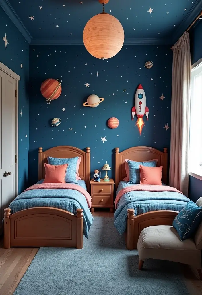 30 Toca Boca Room Ideas Big Family House Bedroom Twins Edition - 2. Space Explorer's Dream
