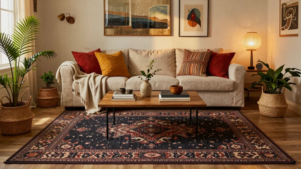 15 Dark Rug Living Room Ideas for a Bold, Grounded Look